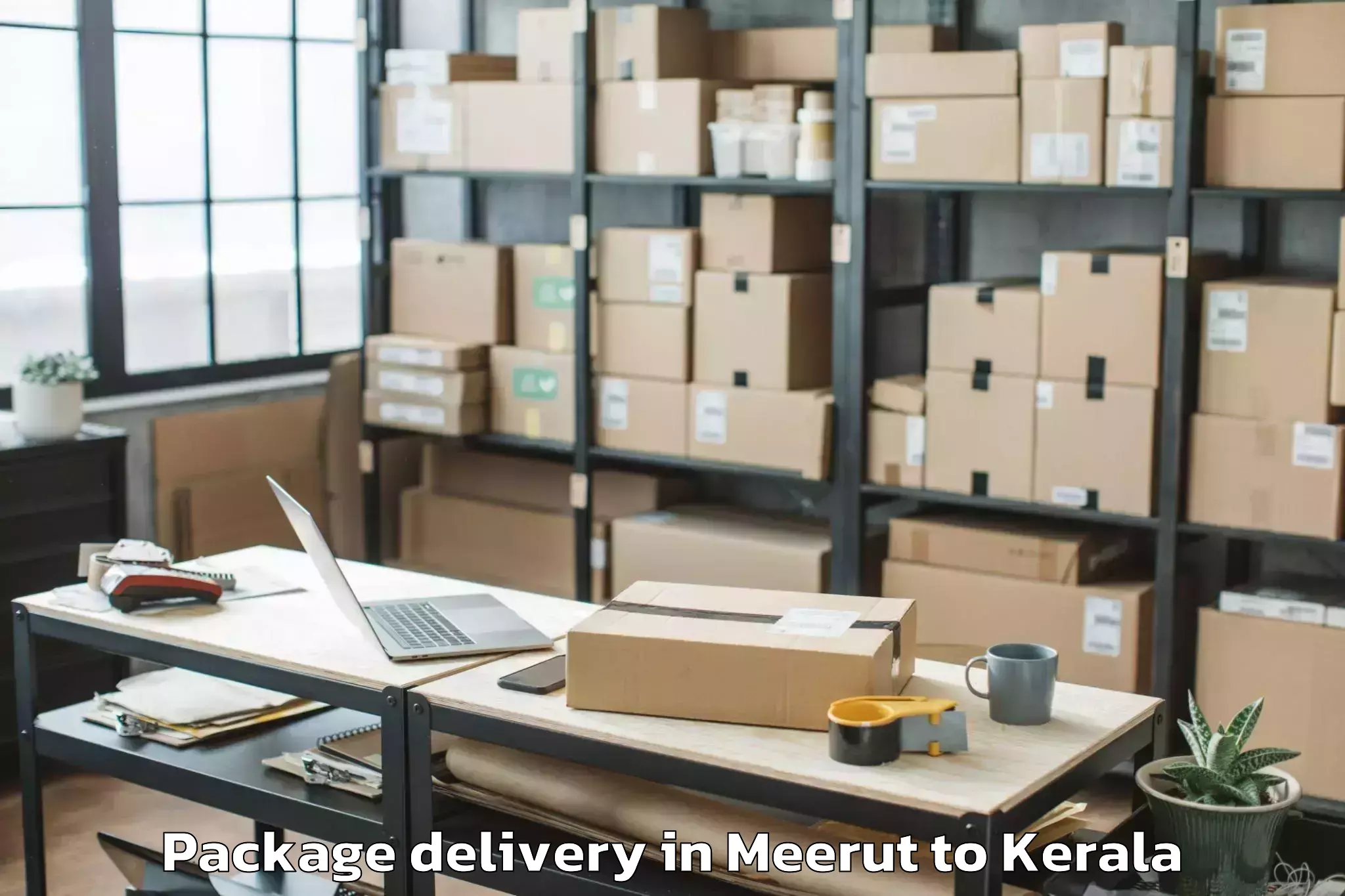 Book Meerut to Mall Of Joy Thrissur Package Delivery